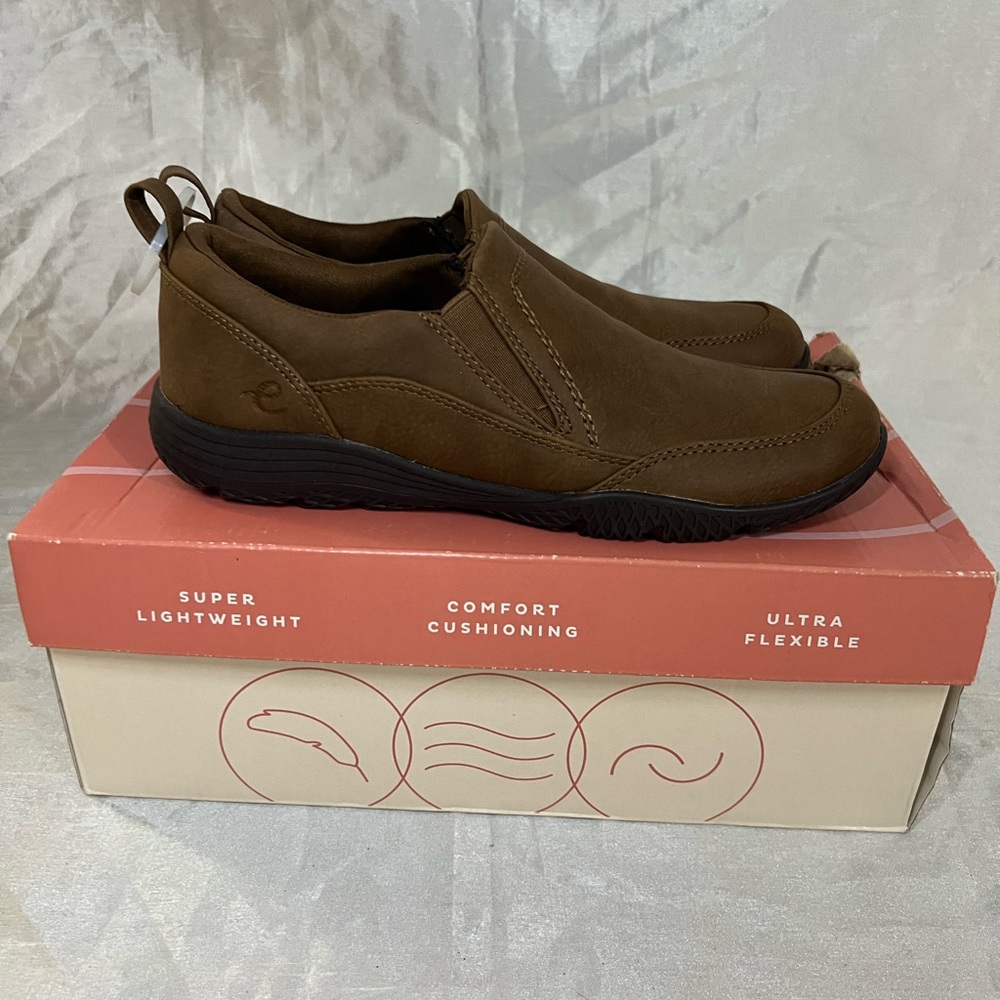 Easy Spirit Brown Comfort Slip On Loafers Women Size 7 New With Tags - Picture 4 of 11